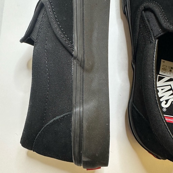 Vans Pop Cush Slip-ons Men’s Size 10 in All Black - Picture 7 of 16